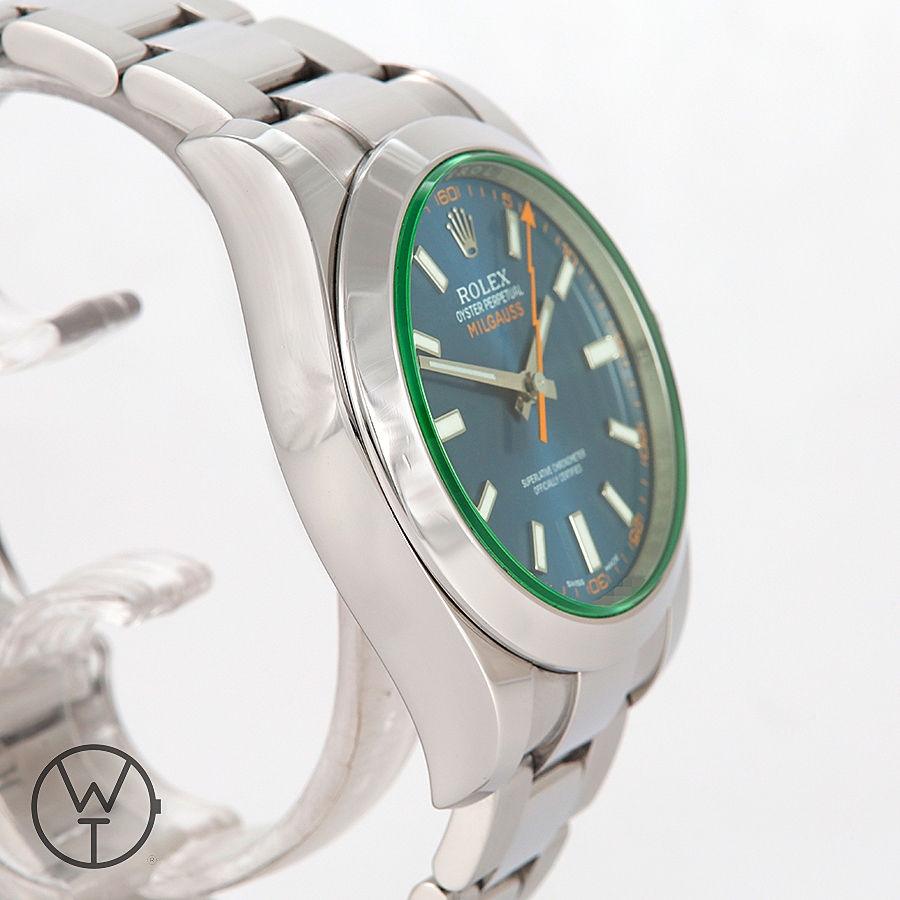ROLEX Milgauss Ref. 116400 GV Jahr 2016 Meertz WORLDOFTIME