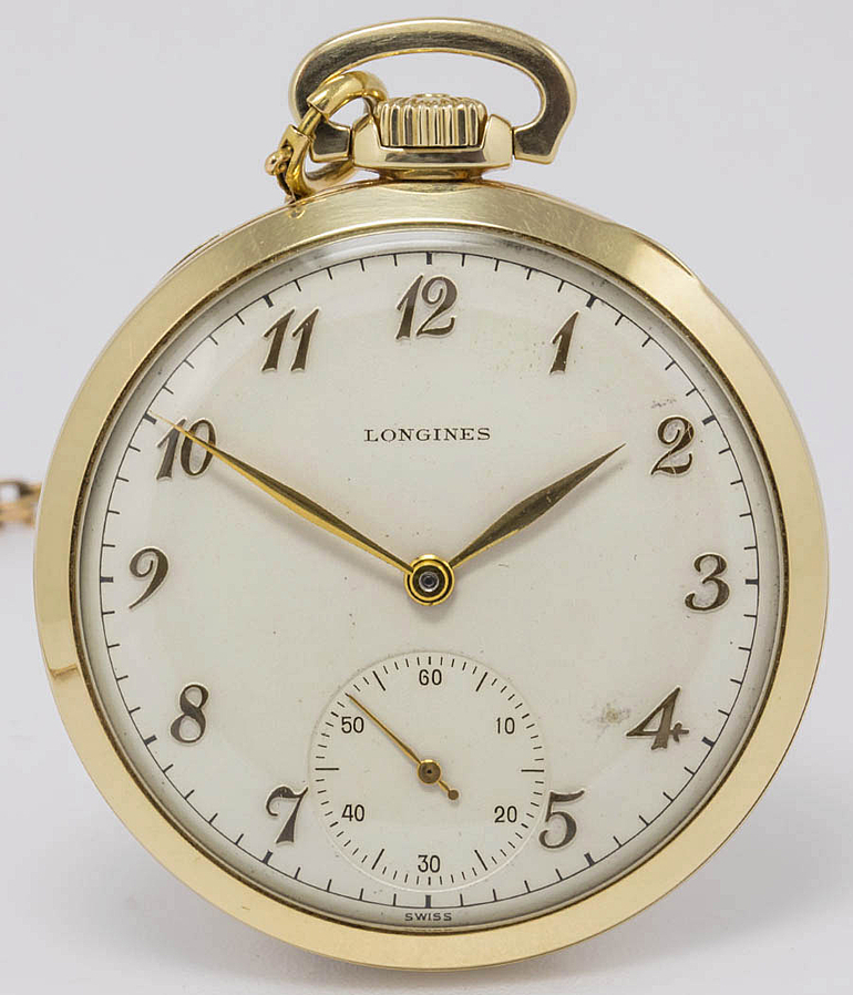LONGINES Pocket watch year 1925 Meertz WORLDOFTIME